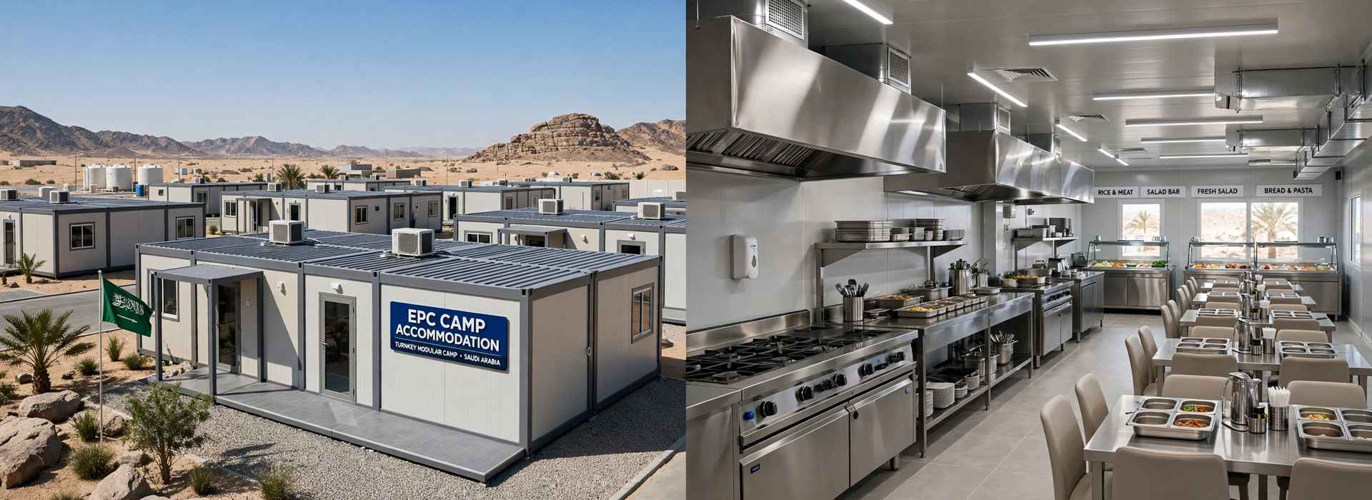 Turnkey Camp Accommodation & Industrial Catering Facilities Saudi Arabia
