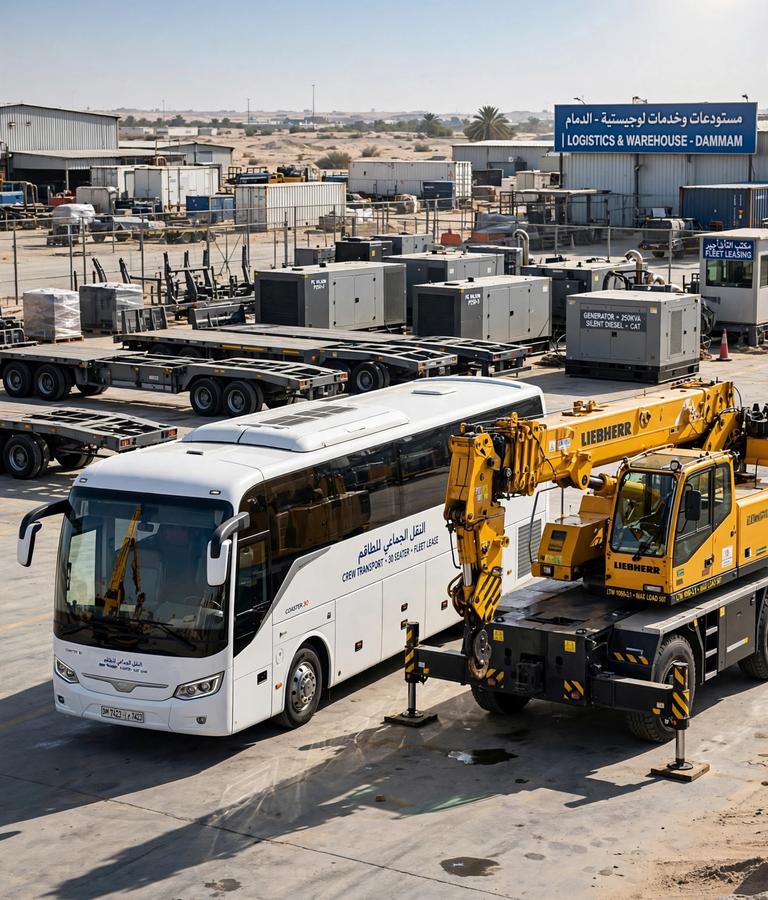 Heavy Equipment and Crew Transport Buses in Saudi Arabia
