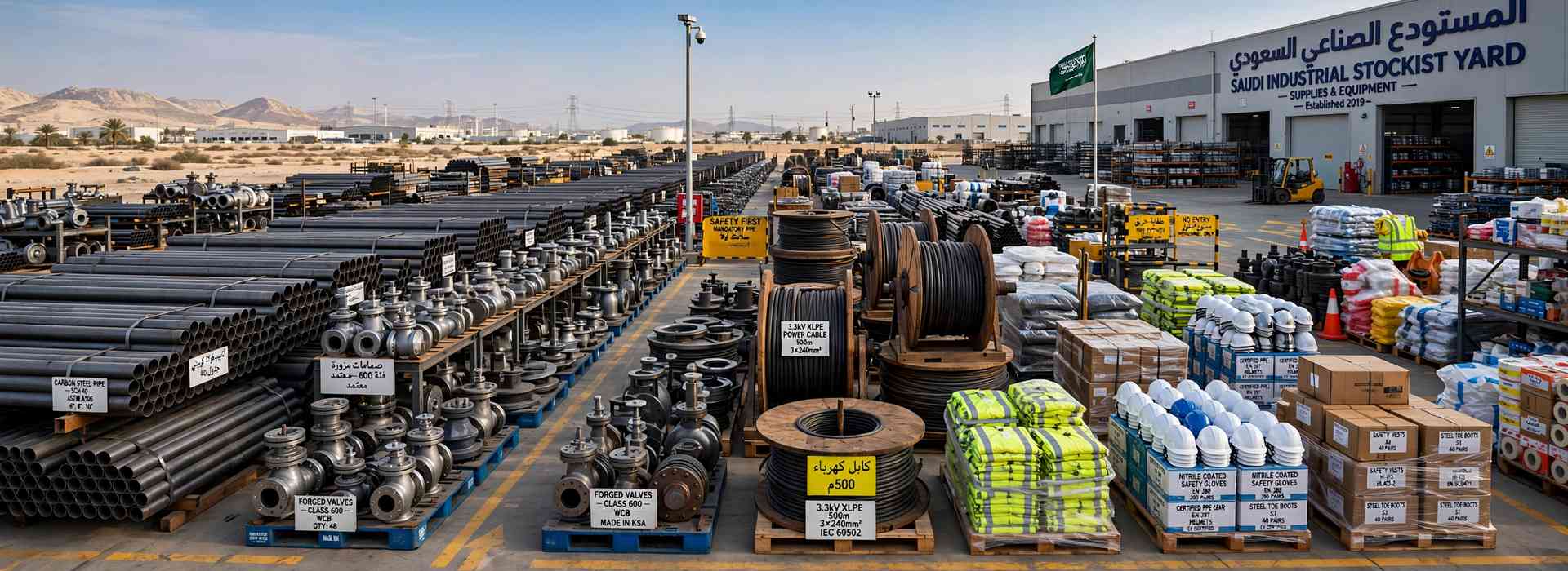 Saudi Industrial Stockist Yard